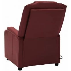 INLIFE Fauteuil De Massage Inclinable Rouge Bordeaux Similicuir 10 INLIFE Fauteuil De Massage Inclinable Rouge Bordeaux Similicuir -Pas Cher Fauteuil Magasin 60599125 4