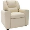 INLIFE Fauteuil Inclinable Pour Enfants Similicuir Blanc Crème 2 INLIFE Fauteuil Inclinable Pour Enfants Similicuir Blanc Crème -Pas Cher Fauteuil Magasin 60599166 1