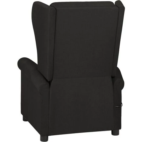 INLIFE Fauteuil Inclinable De Massage électrique Noir Tissu 7 INLIFE Fauteuil Inclinable De Massage électrique Noir Tissu – Image 5