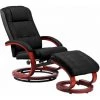 DéCOSHOP26 Fauteuil TV Relax Fonction Massage Avec Repose-pieds En Similicuir Noir - Noir 2 DéCOSHOP26 Fauteuil TV Relax Fonction Massage Avec Repose-pieds En Similicuir Noir - Noir -Pas Cher Fauteuil Magasin 60639025 1