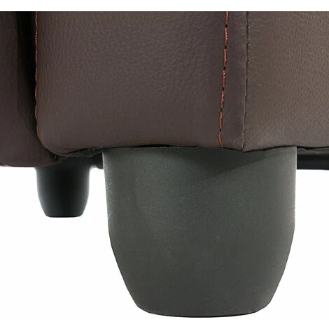 DéCOSHOP26 Fauteuil TV Inclinable TV Réglage Du Dossier Et Repose-pieds En Simili Cuir Marron - Marron 6 DéCOSHOP26 Fauteuil TV Inclinable TV Réglage Du Dossier Et Repose-pieds En Simili Cuir Marron - Marron – Image 4