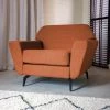 DIMEHOUSE Roger Fauteuil Industriel Bleu Orange - Orange -Pas Cher Fauteuil Magasin 60651434 1