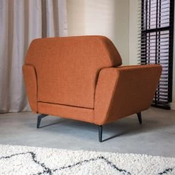 DIMEHOUSE Roger Fauteuil Industriel Bleu Orange - Orange -Pas Cher Fauteuil Magasin 60651434 3