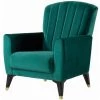 CAESAROO Fauteuil Arno En Tissu Couleur Vert émeraude | Vert -Pas Cher Fauteuil Magasin 60686461 1