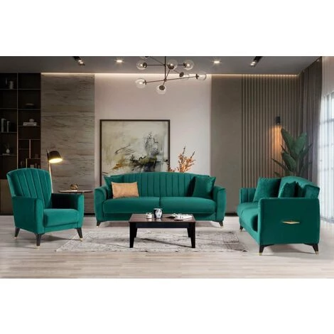 CAESAROO Fauteuil Arno En Tissu Couleur Vert émeraude | Vert 5 CAESAROO Fauteuil Arno En Tissu Couleur Vert émeraude | Vert – Image 3
