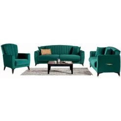 CAESAROO Fauteuil Arno En Tissu Couleur Vert émeraude | Vert 10 CAESAROO Fauteuil Arno En Tissu Couleur Vert émeraude | Vert -Pas Cher Fauteuil Magasin 60686461 4