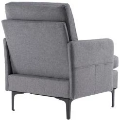 GROSMONDE Fauteuil De Salon 79×68×88 Cm, Fauteuil D'appoint Confortable Pour Chambre à Coucher, Salon, Chambre D'amis - Gris Foncé 10 GROSMONDE Fauteuil De Salon 79×68×88 Cm, Fauteuil D'appoint Confortable Pour Chambre à Coucher, Salon, Chambre D'amis - Gris Foncé -Pas Cher Fauteuil Magasin 60870696 4