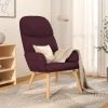 Chaise De Relaxation Violet Tissu VidaXL