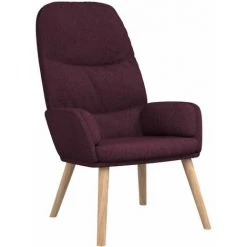 Chaise De Relaxation Violet Tissu VidaXL -Pas Cher Fauteuil Magasin 60881472 2