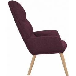Chaise De Relaxation Violet Tissu VidaXL -Pas Cher Fauteuil Magasin 60881472 5