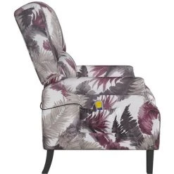 FIMEI Fauteuil Inclinable De Massage Motif à Fleurs Tissu -Pas Cher Fauteuil Magasin 60965508 4