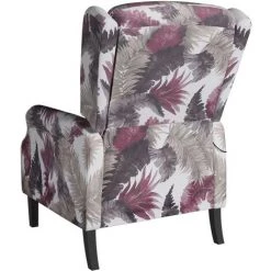 FIMEI Fauteuil Inclinable De Massage Motif à Fleurs Tissu -Pas Cher Fauteuil Magasin 60965508 5