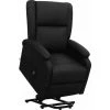 FIMEI Fauteuil Inclinable Noir Similicuir