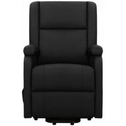 FIMEI Fauteuil Inclinable Noir Similicuir -Pas Cher Fauteuil Magasin 60965721 3