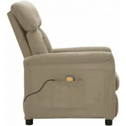 FIMEI Fauteuil De Massage électrique Gris Clair Similicuir Daim -Pas Cher Fauteuil Magasin 60965905 4