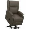 FIMEI Fauteuil Inclinable Gris Similicuir