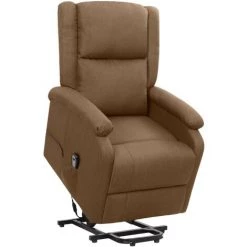 FIMEI Fauteuil Inclinable Marron Tissu