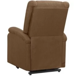 FIMEI Fauteuil Inclinable Marron Tissu -Pas Cher Fauteuil Magasin 60966746 4