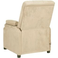 FIMEI Fauteuil Inclinable De Massage électrique Crème Similicuir Daim -Pas Cher Fauteuil Magasin 60967233 5