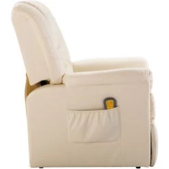 FIMEI Fauteuil De Massage Crème Similicuir 10 FIMEI Fauteuil De Massage Crème Similicuir -Pas Cher Fauteuil Magasin 60967396 4