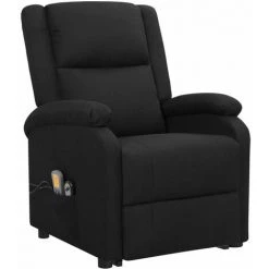 FIMEI Fauteuil Releveur Inclinable De Massage Noir Tissu -Pas Cher Fauteuil Magasin 60967699 2