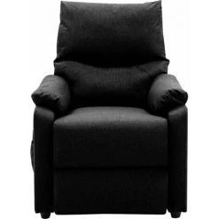 FIMEI Fauteuil De Massage Inclinable Noir Tissu -Pas Cher Fauteuil Magasin 60967877 5