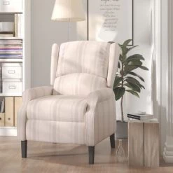 FIMEI Fauteuil Inclinable De Massage Motif à Lignes Tissu -Pas Cher Fauteuil Magasin 60968233 3