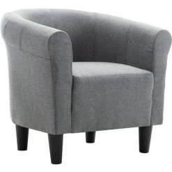 FIMEI Fauteuil Et Tabouret Gris Clair Tissu 10 FIMEI Fauteuil Et Tabouret Gris Clair Tissu -Pas Cher Fauteuil Magasin 60968396 4
