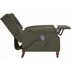 FIMEI Fauteuil De Massage Inclinable Gris Foncé Microfibre -Pas Cher Fauteuil Magasin 60968596 5