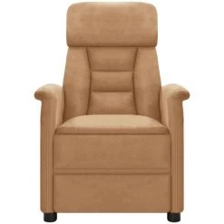 FIMEI Fauteuil Inclinable électrique De Massage Taupe Similicuir Daim -Pas Cher Fauteuil Magasin 60969078 3
