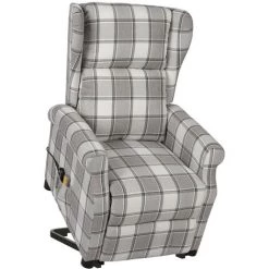 FIMEI Fauteuil De Massage Inclinable Gris Tissu