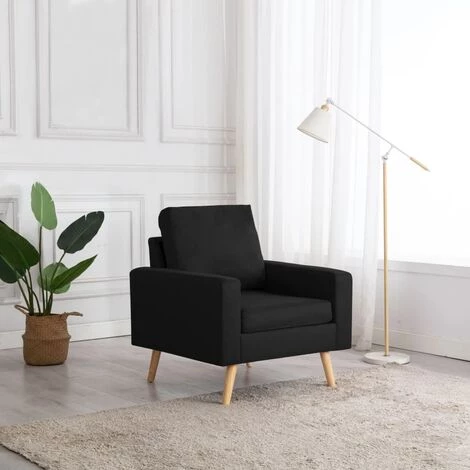 FIMEI Fauteuil Noir Tissu 3 FIMEI Fauteuil Noir Tissu