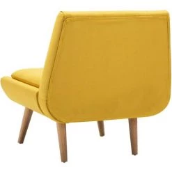 FIMEI Fauteuil Sans Accoudoirs Jaune Tissu -Pas Cher Fauteuil Magasin 60969369 5