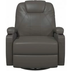 FIMEI Fauteuil à Bascule De Massage Anthracite Similicuir -Pas Cher Fauteuil Magasin 60969502 3