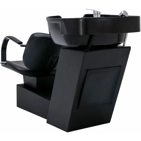 FIMEI Chaise De Salon Avec Lavabo Noir 137x59x82 Cm Similicuir 6 FIMEI Chaise De Salon Avec Lavabo Noir 137x59x82 Cm Similicuir – Image 4