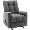 FIMEI Fauteuil De Massage Inclinable Gris Clair Tissu