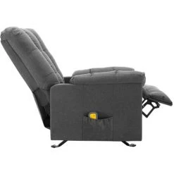 FIMEI Fauteuil De Massage Inclinable Gris Clair Tissu -Pas Cher Fauteuil Magasin 60970185 4