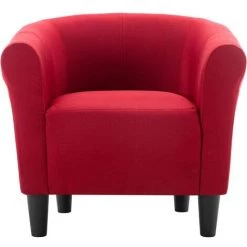 FIMEI Fauteuil Et Tabouret Rouge Bordeaux Tissu 11 FIMEI Fauteuil Et Tabouret Rouge Bordeaux Tissu -Pas Cher Fauteuil Magasin 60970355 5