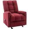 FIMEI Fauteuil De Massage Inclinable Rouge Bordeaux Tissu 2 FIMEI Fauteuil De Massage Inclinable Rouge Bordeaux Tissu -Pas Cher Fauteuil Magasin 60970690 1