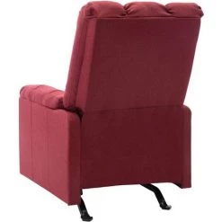 FIMEI Fauteuil De Massage Inclinable Rouge Bordeaux Tissu -Pas Cher Fauteuil Magasin 60970690 3