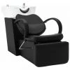 FIMEI Chaise De Salon Avec Lavabo Noir Et Blanc Similicuir