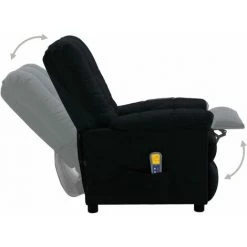 FIMEI Fauteuil De Massage Inclinable électrique Noir Tissu -Pas Cher Fauteuil Magasin 60971028 4