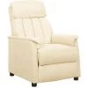 FIMEI Fauteuil Inclinable Crème Similicuir -Pas Cher Fauteuil Magasin 60971103 1