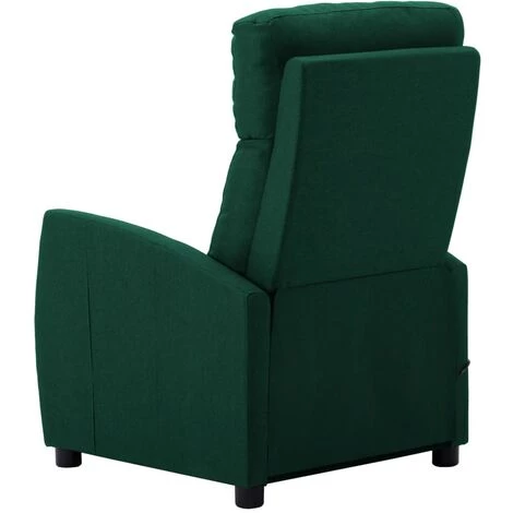 FIMEI Fauteuil De Massage Inclinable Vert Foncé Tissu 6 FIMEI Fauteuil De Massage Inclinable Vert Foncé Tissu – Image 4