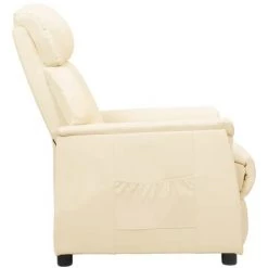 FIMEI Fauteuil Releveur Inclinable Crème Similicuir 10 FIMEI Fauteuil Releveur Inclinable Crème Similicuir -Pas Cher Fauteuil Magasin 60971384 4