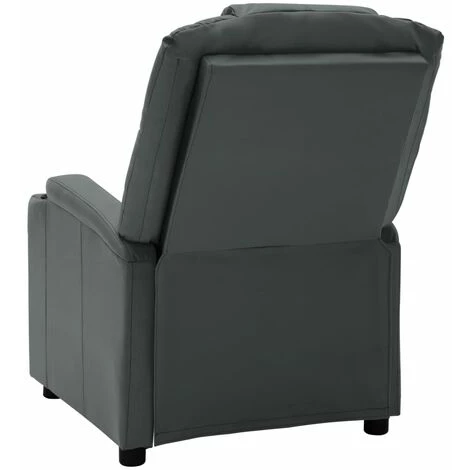 FIMEI Fauteuil Inclinable Anthracite Similicuir 6 FIMEI Fauteuil Inclinable Anthracite Similicuir – Image 4