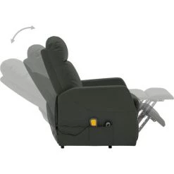 FIMEI Fauteuil Inclinable De Massage Anthracite Similicuir 10 FIMEI Fauteuil Inclinable De Massage Anthracite Similicuir -Pas Cher Fauteuil Magasin 60971451 4