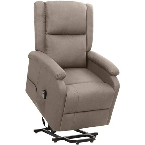 FIMEI Fauteuil Inclinable Taupe Tissu 3 FIMEI Fauteuil Inclinable Taupe Tissu