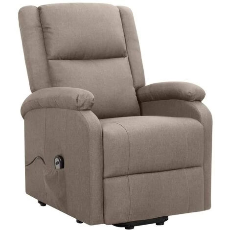 FIMEI Fauteuil Inclinable Taupe Tissu 4 FIMEI Fauteuil Inclinable Taupe Tissu – Image 2