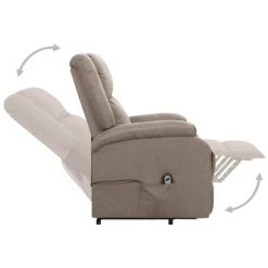 FIMEI Fauteuil Inclinable Taupe Tissu 11 FIMEI Fauteuil Inclinable Taupe Tissu -Pas Cher Fauteuil Magasin 60971709 5